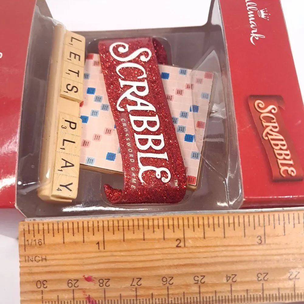 Hallmark Scrabble Christmas Tree Ornament Let's Play‎ Board game Ornament Hasbro